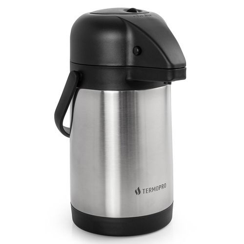 Garrafa Térmica de Pressão Termopro 1,9 Litros em Aço Inox