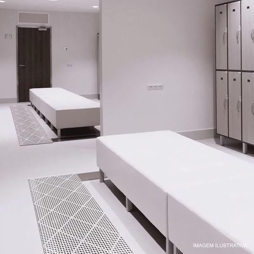 Piso Modular Acqua Kap Kapazi 30x30 cm com 6 Peças Cinza