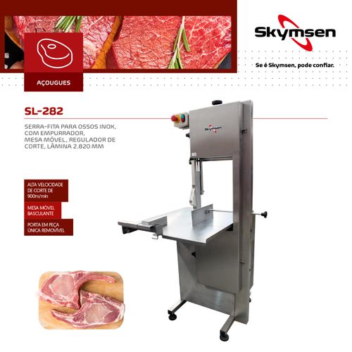 Serra Fita 2,82mm SL-282 Skymsen em Aço Inox 220v Monofásico