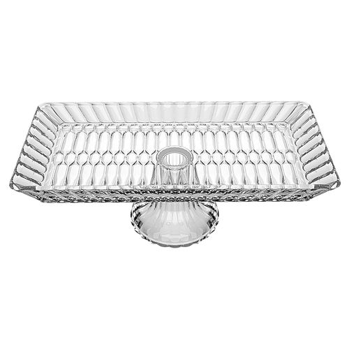 Prato Retangular Majestic Mimo Style 33x13x11,6 cm com Pé