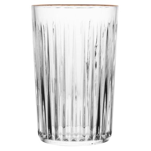 Copo Alto Cristal Diamante Lyor 280 ml com Fio de Ouro