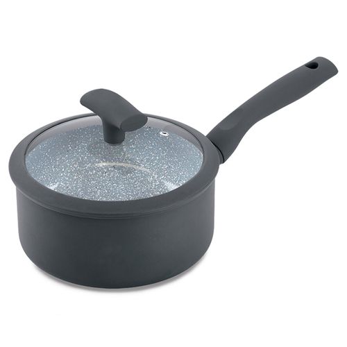 Panela Hércules com Revestimento Cerâmico e Indução 1,75 Litros 18 cm Cinza