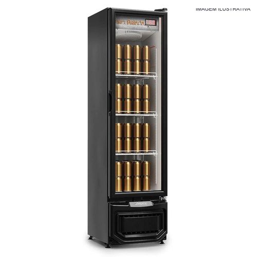 Cervejeira 228 Litros GCB-23EV PR Gelopar com Porta de Vidro 220v