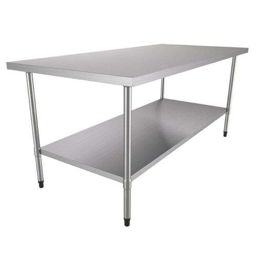 Mesa em Aço Inox Metalcubas 190x90 cm
