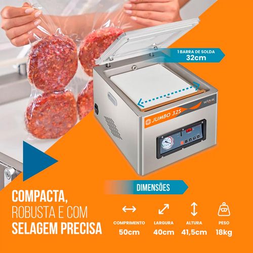 Seladora de Câmara a Vácuo GHPM320 Selovac Jumbo Pro 220v
