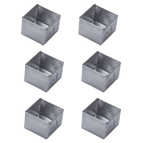 Forminha para Pão de Mel Quadrado em Alumínio 5,1x5,1 cm com 12 Peças Doupan