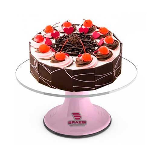 Bailarina para Confeitar Giratória Profissional Rosa Braesi 30 cm