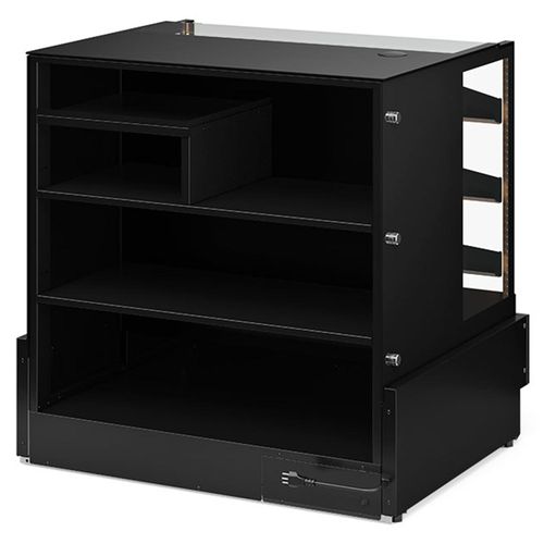 Vitrine Neutra Aberta MGEX-100 PR Gelopar 1 Metro Bivolt com Caixa Gourmet