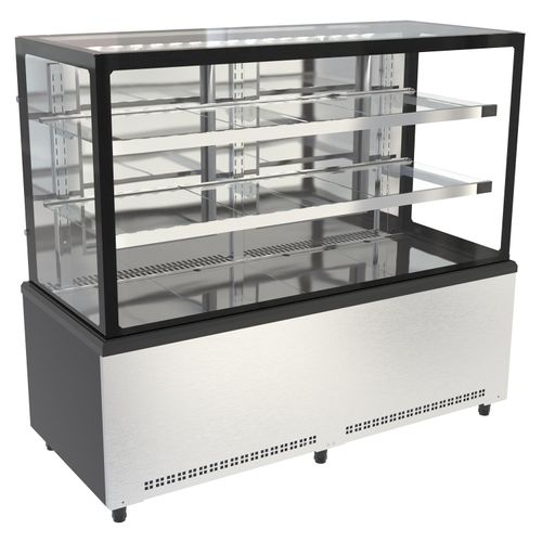 Balcão Vitrine Prime Ar Forçado Vidro Duplo Low-E Fech Fron Inox PBV15-22563 Venâncio 220V