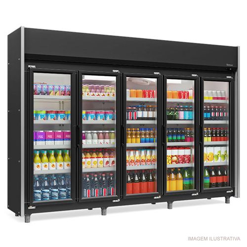 Refrigerador Expositor Vertical GEAS-5P PR Gelopar 1960 Litros 220v