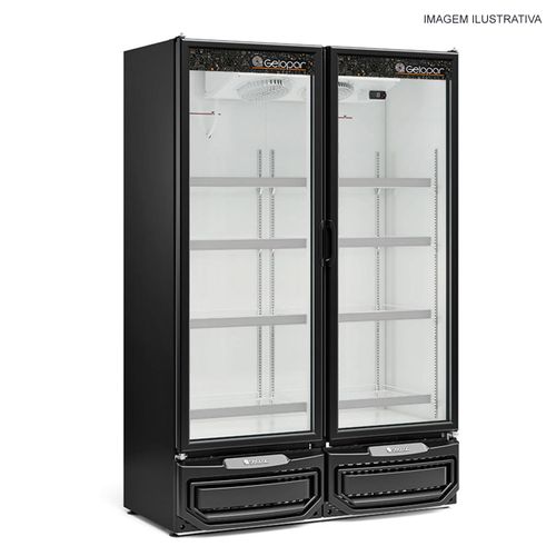 Refrigerador Expositor 957 Litros GCVR-950 PR Gelopar 127v com Porta de Vidro
