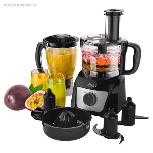 Multiprocessador de Alimentos 7 em 1 Oster Preto 127v