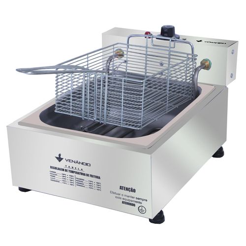 Fritadeira Profissional Elétrica SFE112 Venâncio 1 Cuba 5 Litros