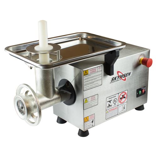 Moedor de Carne Boca 10 PS10 Skymsen em Aço Inox 220v