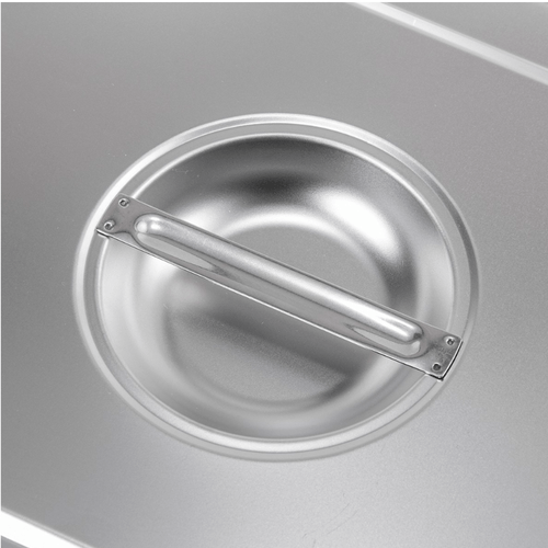 Tampa para Cuba Gastronômica 1/1 Weck em Aço Inox com Recorte